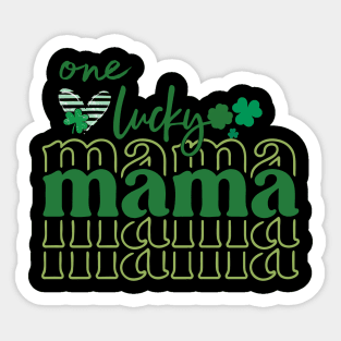 One Lucky Mama Sticker